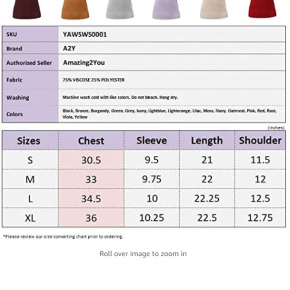 Yemak vintage style 3/4 sleeve mustard sweater - Picture 6 of 6